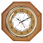 Wooden Wall Clock With Week