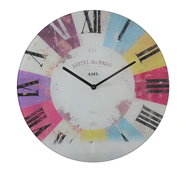 15 Inch Modern Art Glass Table Clock