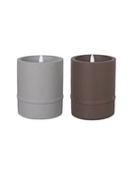led light led candle night light cement light wax candle