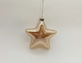 Led hanging glass decoration