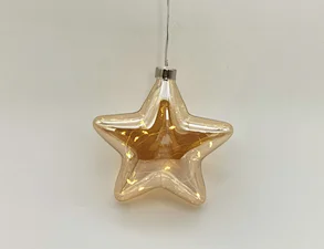 Led hanging glass decoration