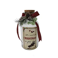 Glass sticker bottle with string light