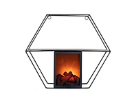LED metal flameless fireplace