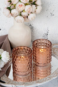 natural wax glass candle