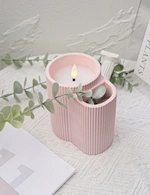 led light led candle night light cement light wax candle