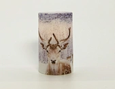 LED wax candle light with decal