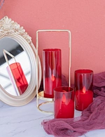 glass candle wax