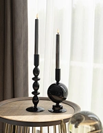 Flameless Plastic Taper Candle With Plating Effcet