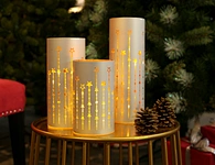 LED glass tube with string light