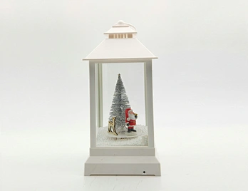 LED xmas snowing lantern