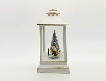 LED xmas snowing lantern
