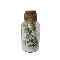 Glass silk printing bottle with string light