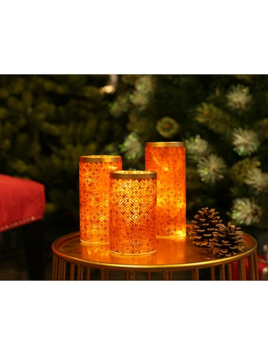 LED glass tube with string light