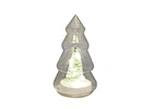 LED glass tree with xmas tree deco