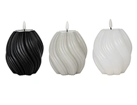 LED holiday 3D flame wax candle