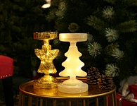 LED Glass candle holder
