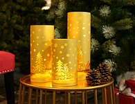 LED glass tube with string light