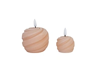 LED holiday swing wax candle