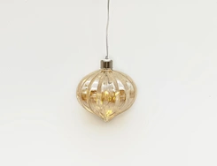 Led hanging glass decoration