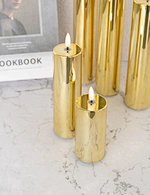 LED Candle With Plating Effcet