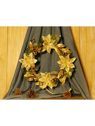 Christmas Wreath with LED light chain