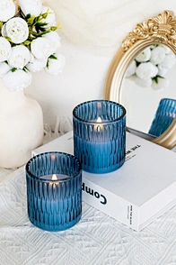 LED glass candle