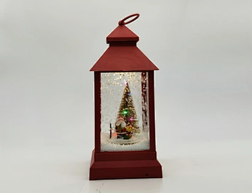 LED xmas snowing lantern