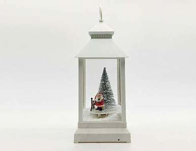 LED xmas snowing lantern