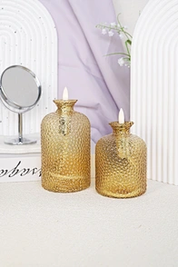 led candle glass light  led light