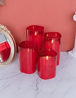 LED glass candle