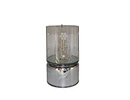 LED glass tube with xmas tree deco