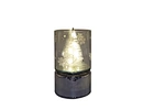 LED glass tube with xmas tree deco