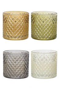 glass candle led lamp