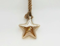 Led hanging glass decoration