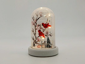 LED glass cover with xmas scene