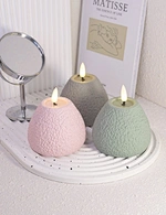 led light led candle night light cement light wax candle