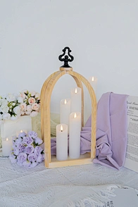 wooden lantern home decoration
