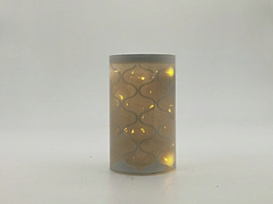 LED glass tube with string light