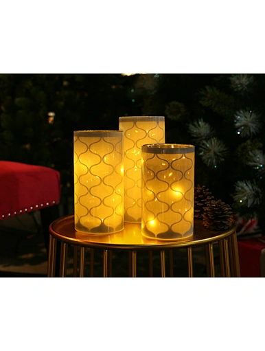 LED glass tube with string light