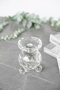 crystal hurricane candle holder