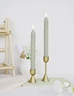 led taper candle white