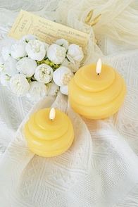 led wax candle light