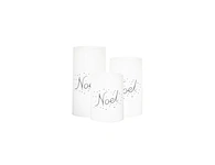 LED wax candle with decal