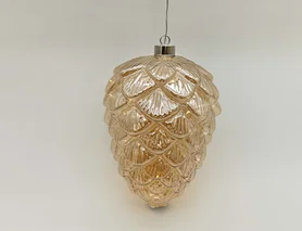 Led hanging glass decoration