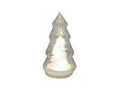 LED glass tree with xmas tree deco