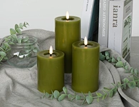 wax candle with led