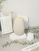 led light led candle night light cement light wax candle