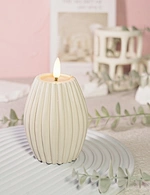 led light led candle night light cement light wax candle