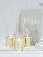 LED glass candle
