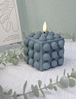 led light led candle night light cement light wax candle
